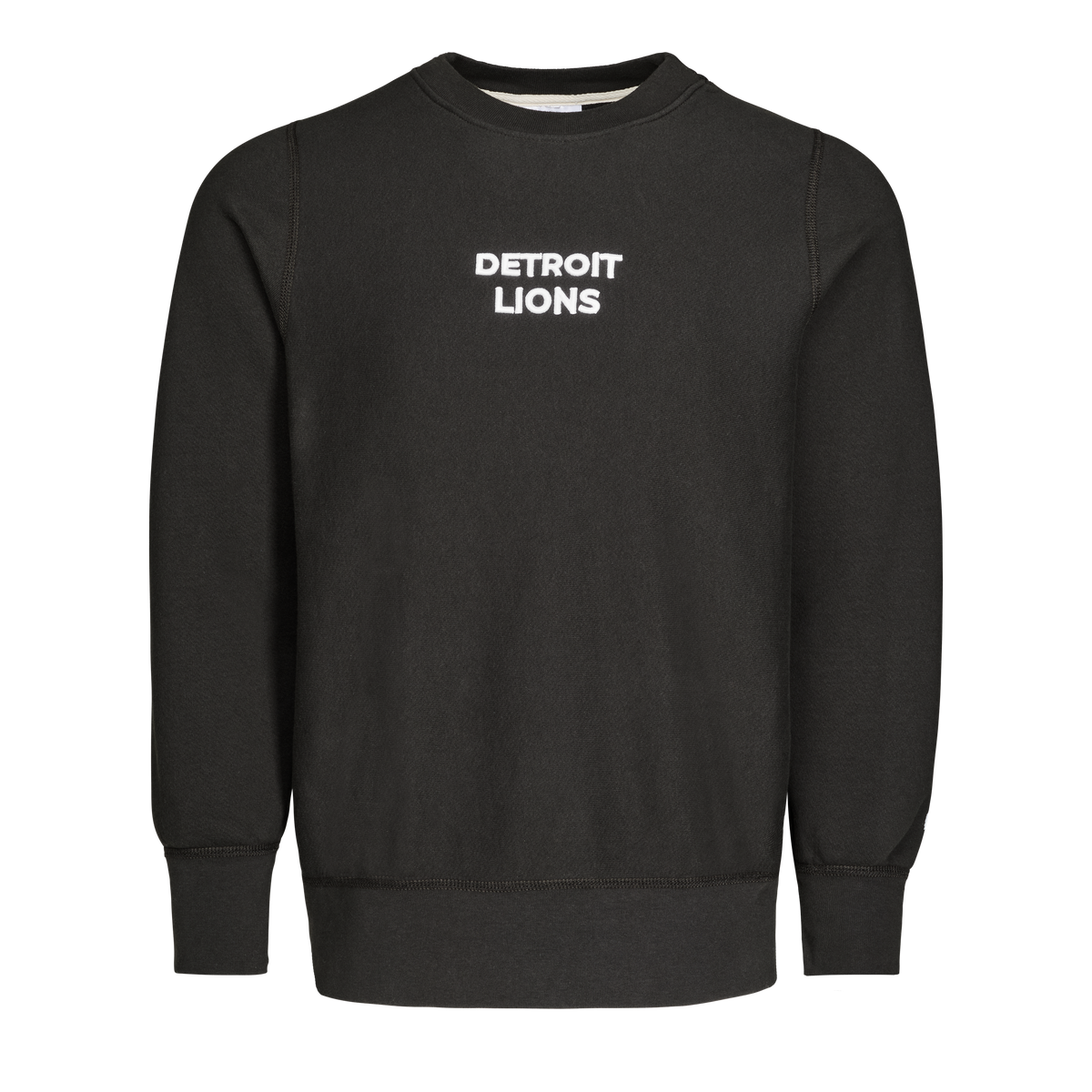 Detroit Lions Vintage Blackout  Natural Crewneck