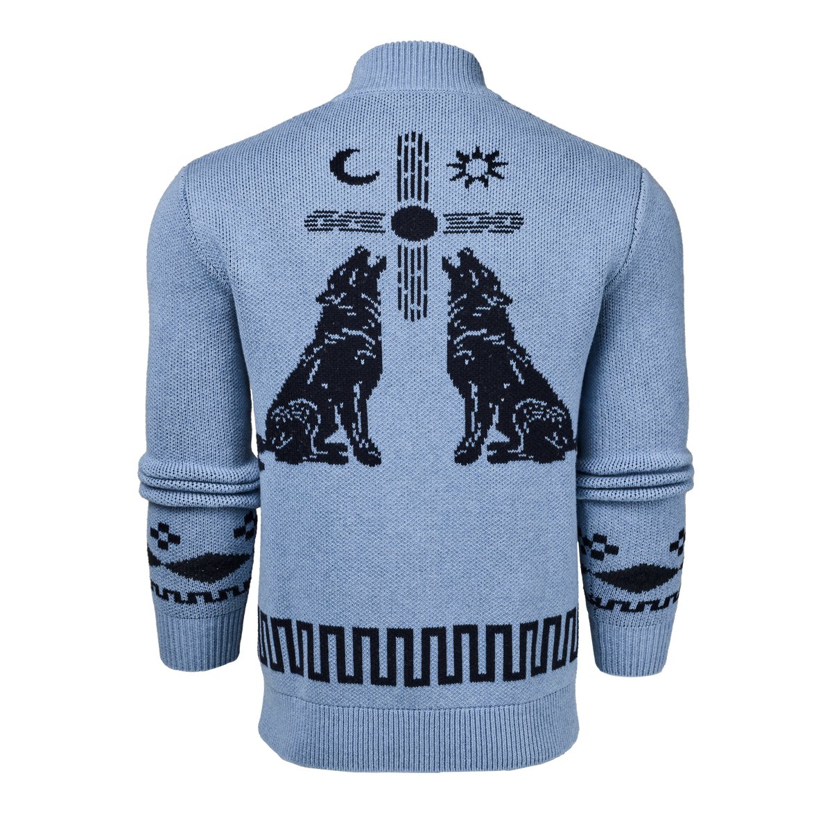 Howling Moon Full-Zip Shawl Cardigan