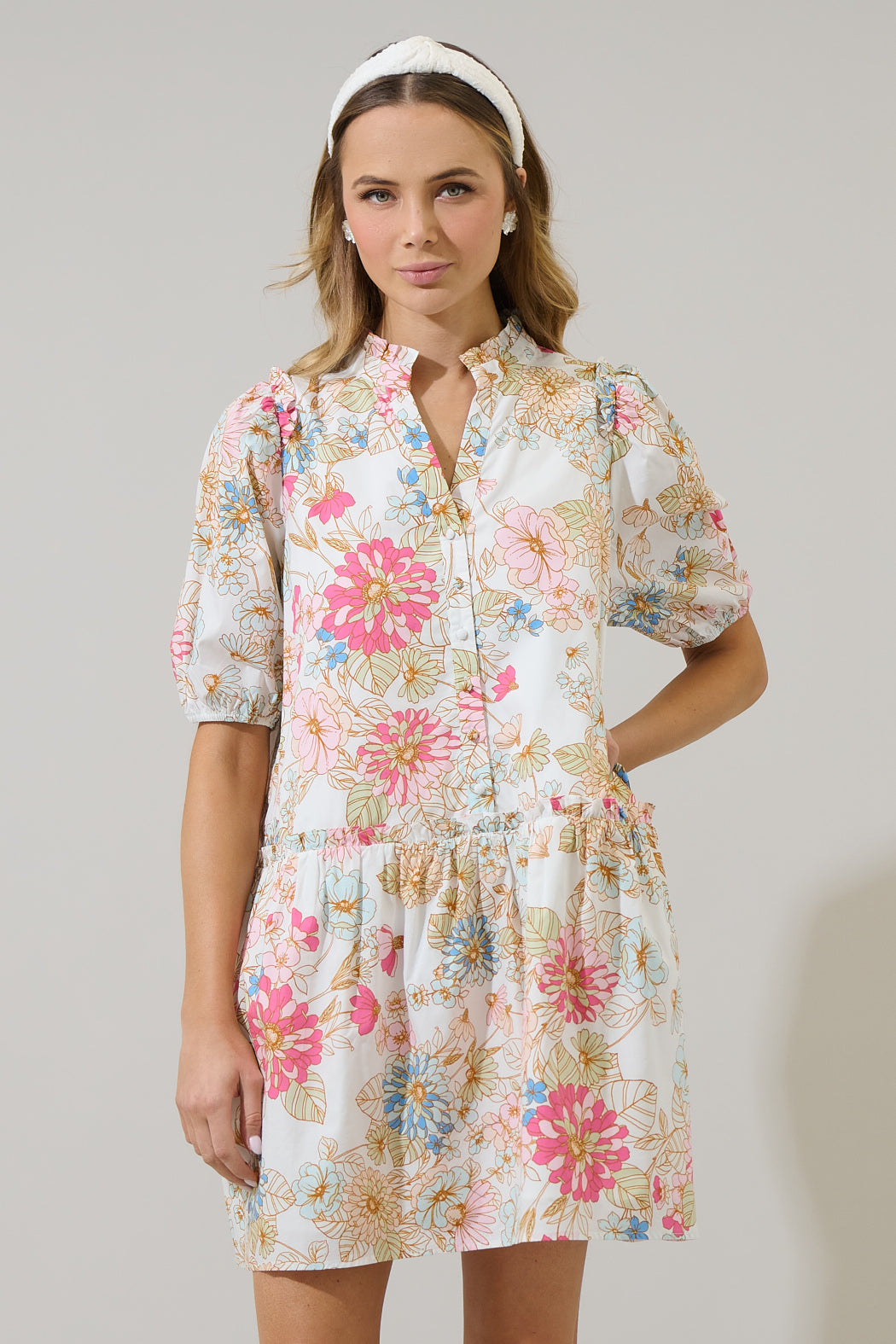 Day Lily Fleda Shift Mini Dress