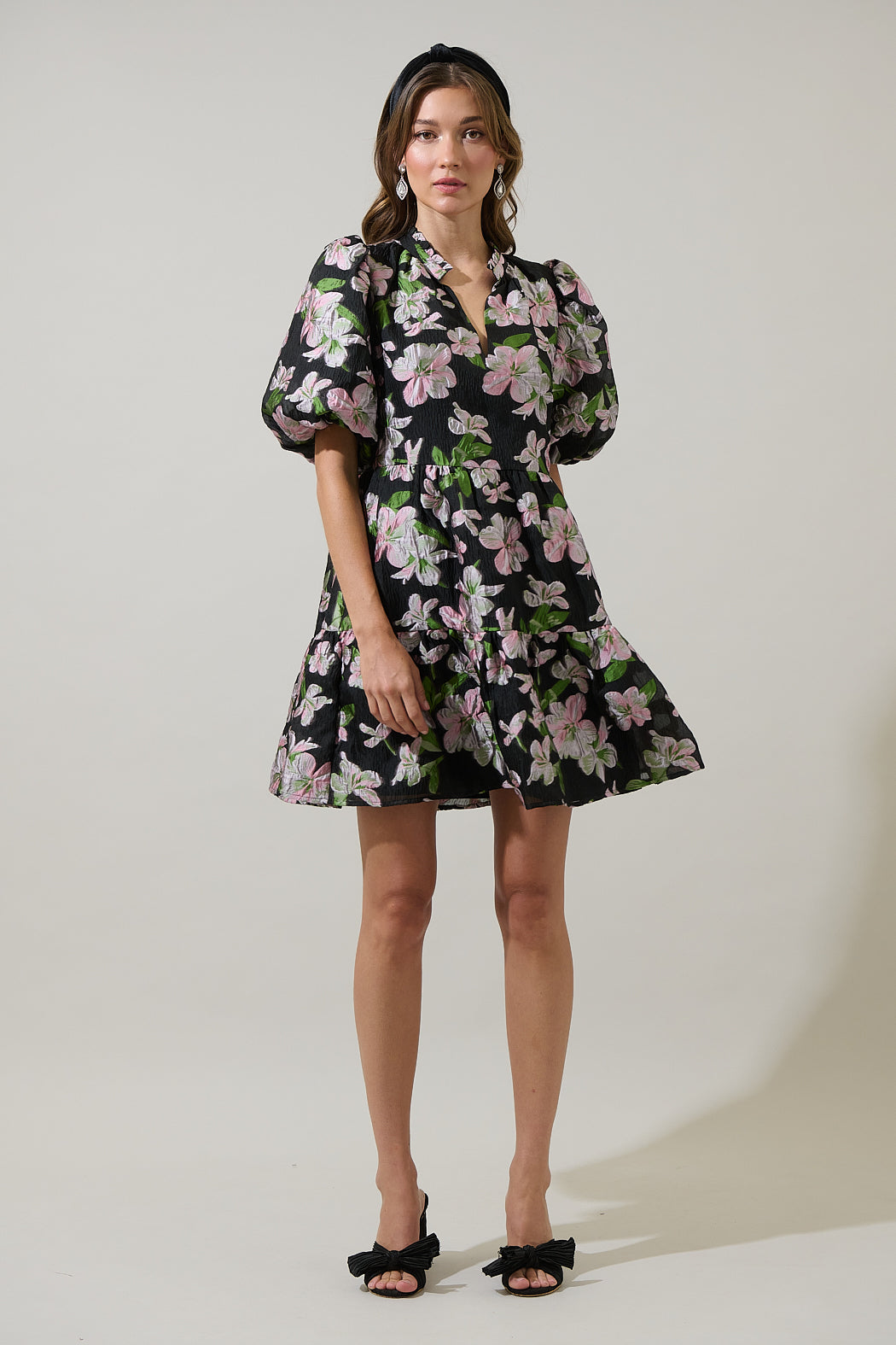 Elsinore Floral Jacey Babydoll Mini Dress