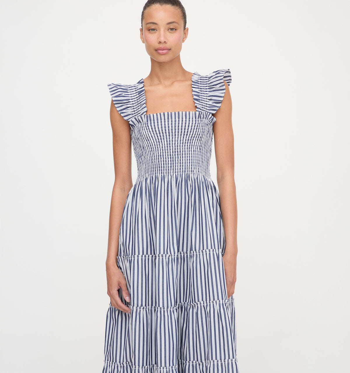 The Ellie Nap Dress - Navy Stripe