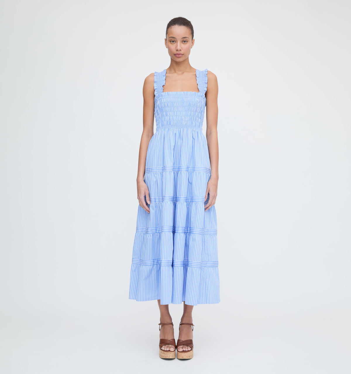 The Kimmy Nap Dress - Blue Stripe