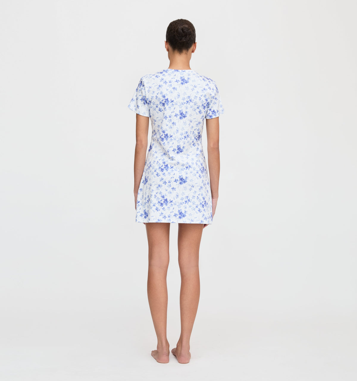 The Maggie Nightgown - Blue Sweet Peas
