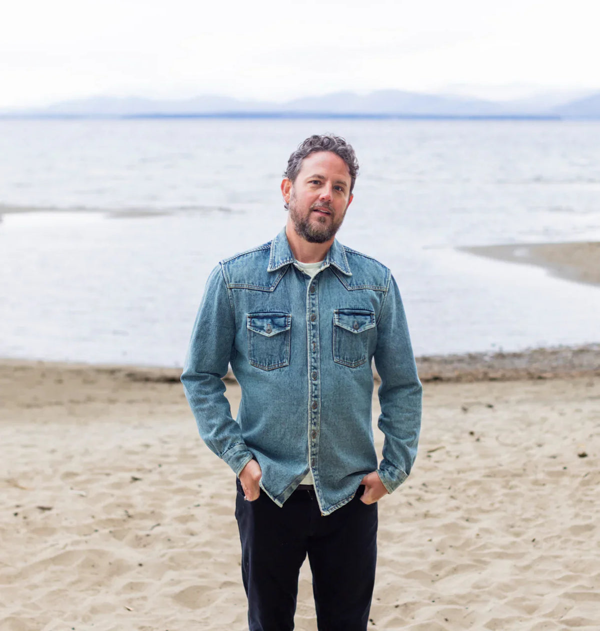 One World Brother The World Traveler Denim Shirt Jacket