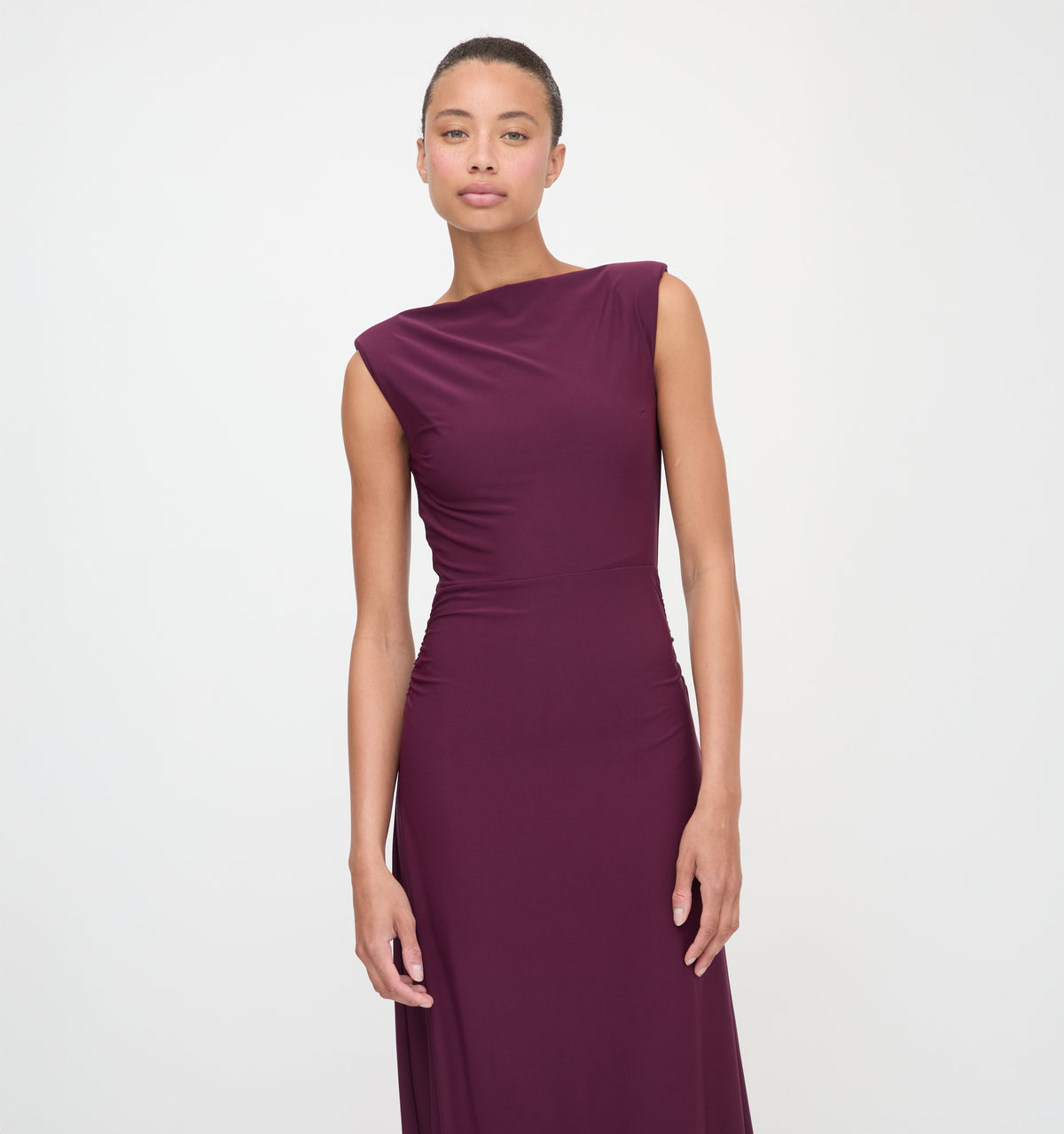 The Sloane Dress - Aubergine