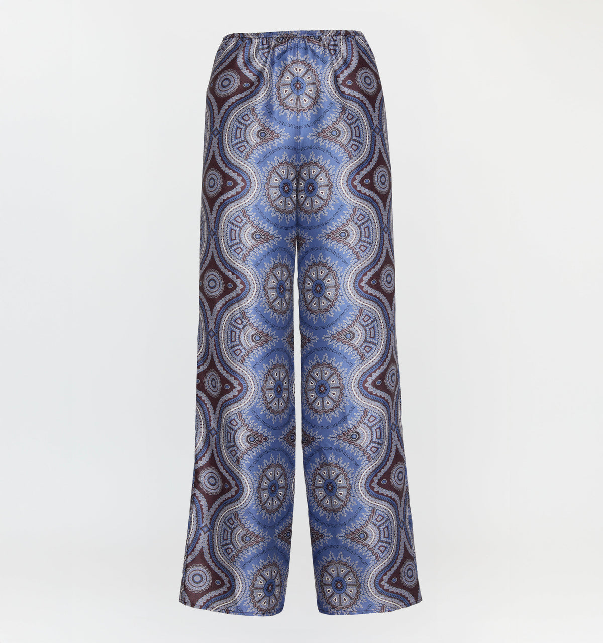 The Taylor Pant - Brown Cobalt Medallion