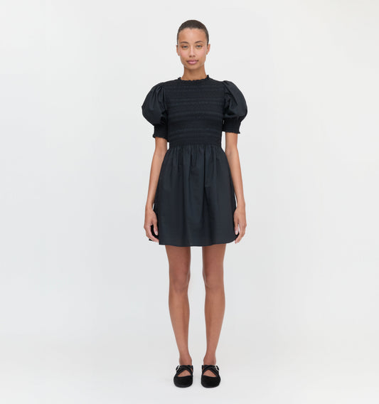The Vivi Nap Dress - Black Cotton