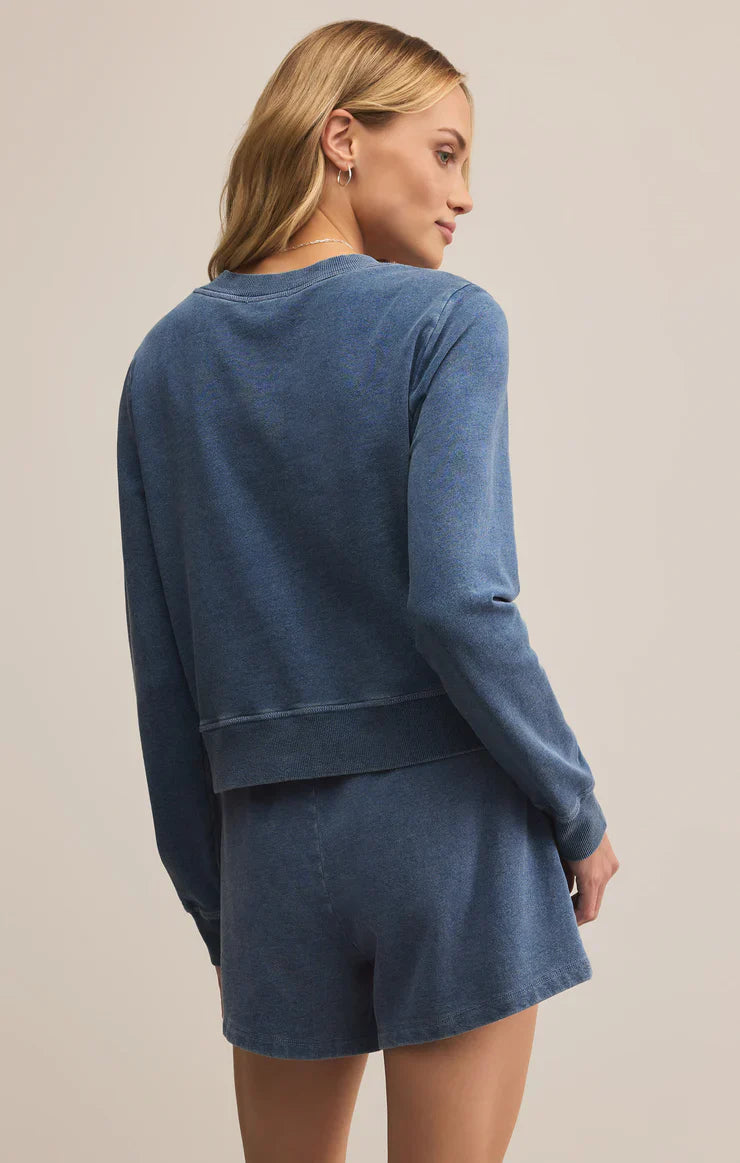 Daily Knit Denim Cardigan
