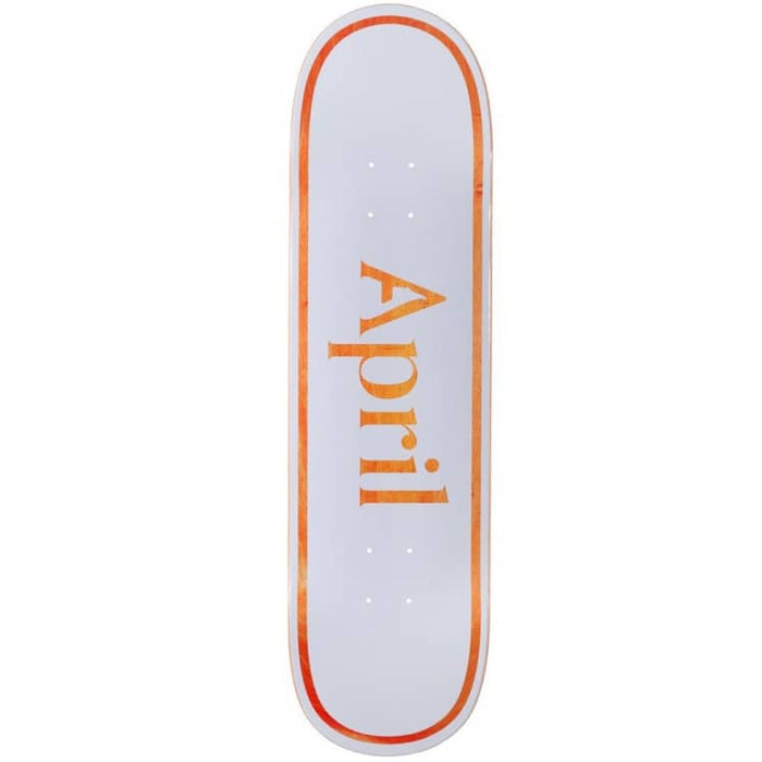 APRIL DECK OG LOGO ORANGE 8.25"