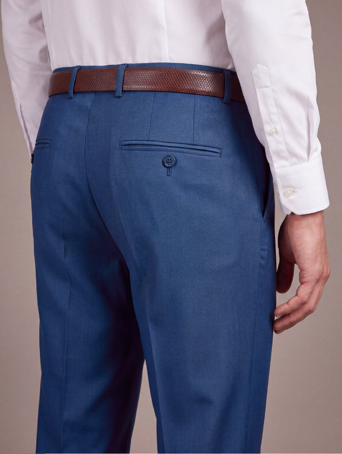 Biella Blue Tailored Fit Trouser