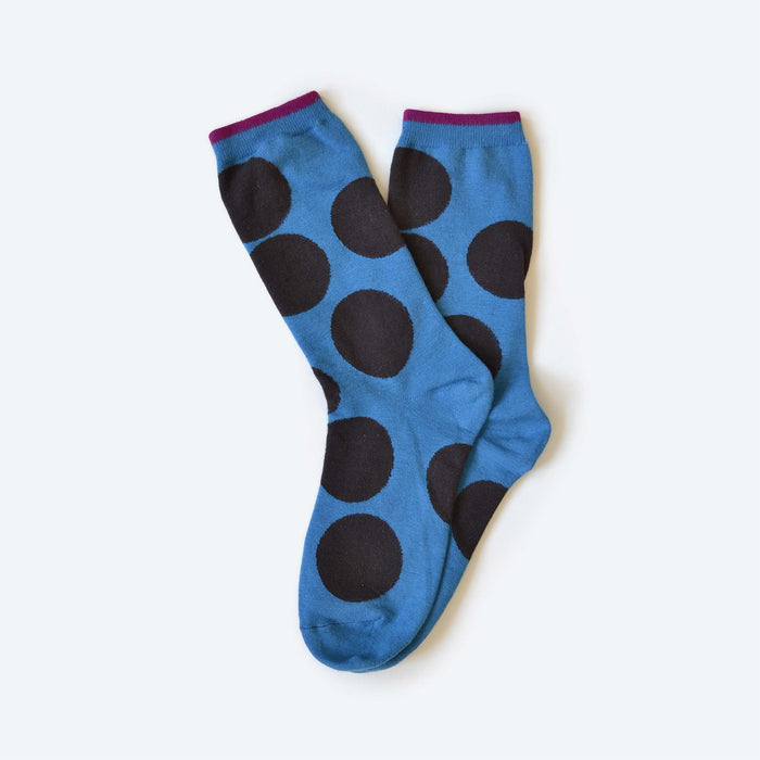 Blue Big Dot Socks