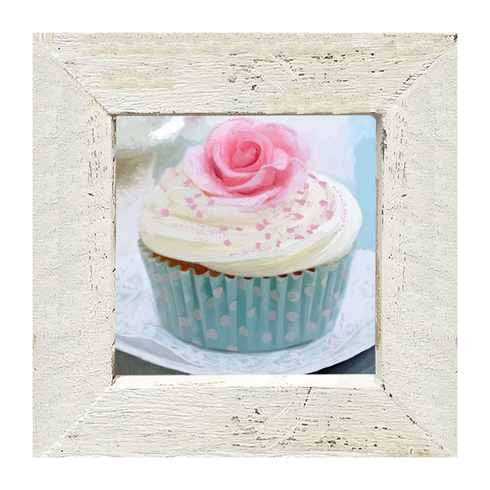 Blue Cupcake - Framed art