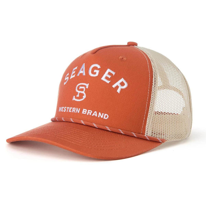 Branded Trucker Snapback | Orange | Seager Co.