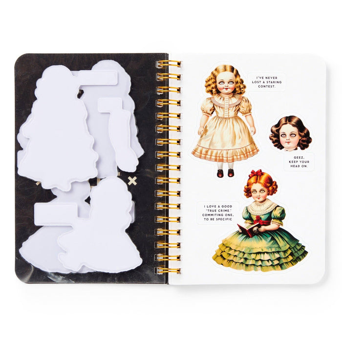 Brass Monkey Haunted Dolls Sticker Book