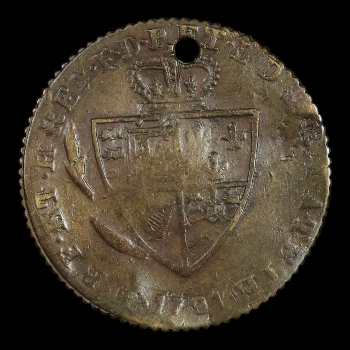 Britain, George III Spade Guinea Token - 1800s (dated 1791) - United Kingdom