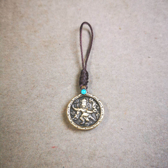 Buddhist Amulet,Bag Hanging, Garuda / Vajrapani - Tibetan Buddhist amulet, view 8