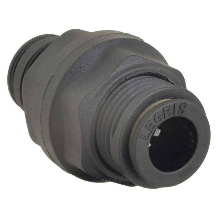 Bulkhead Union: Nylon, Push-to-connect X Push-to-connect, For ¼ X ¼ In Tube Od - LGR31165600