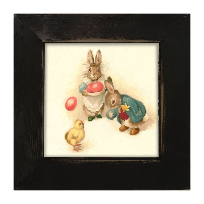 Bunnies with Easter Eggs