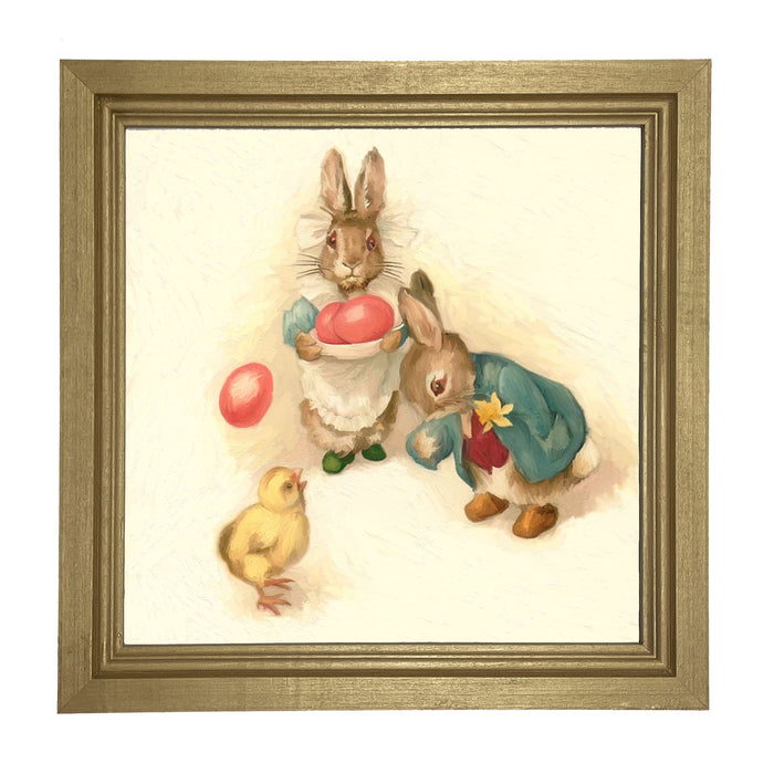 Bunnies with Easter Eggs
