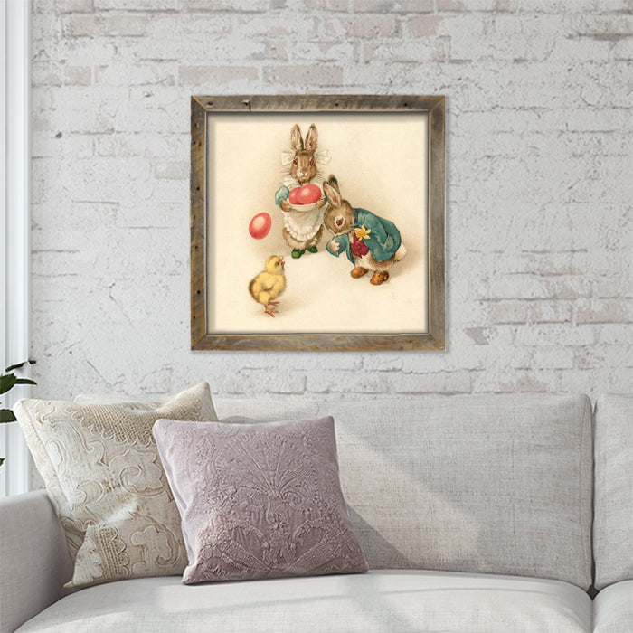 Bunnies with Easter Eggs