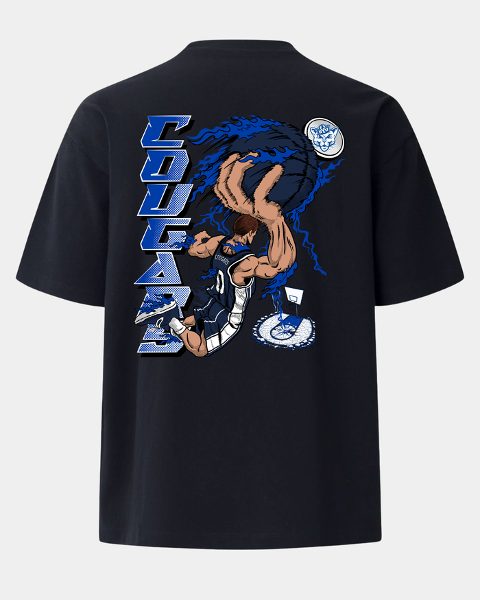 BYU Slam Dunk Faze Heavyweight Tee Black Back