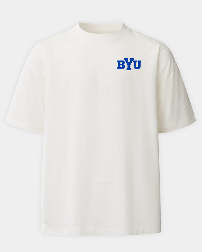 BYU Slam Dunk Faze Heavyweight Tee Off White Front