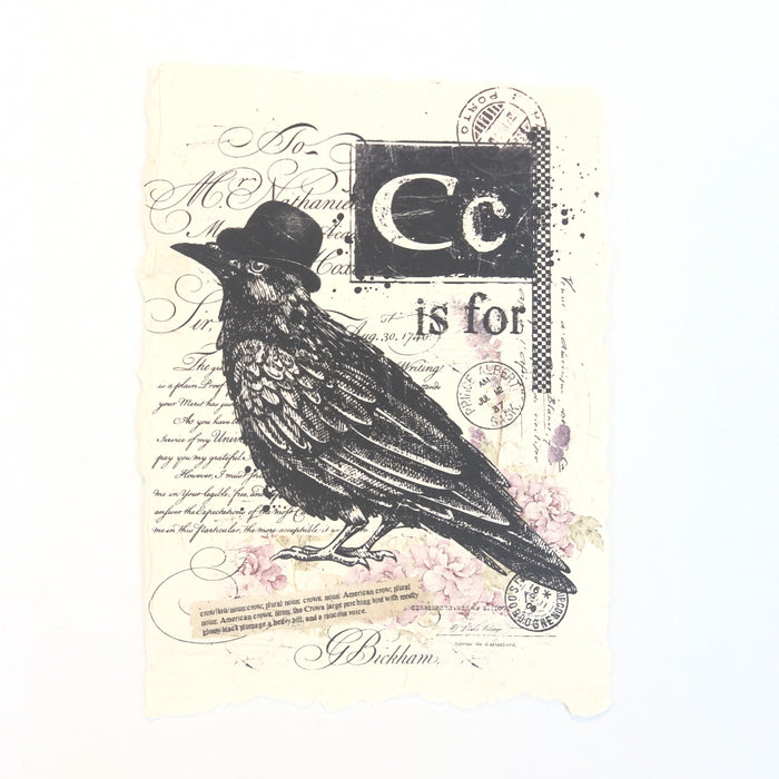 "C" Artisan Alphabet Print