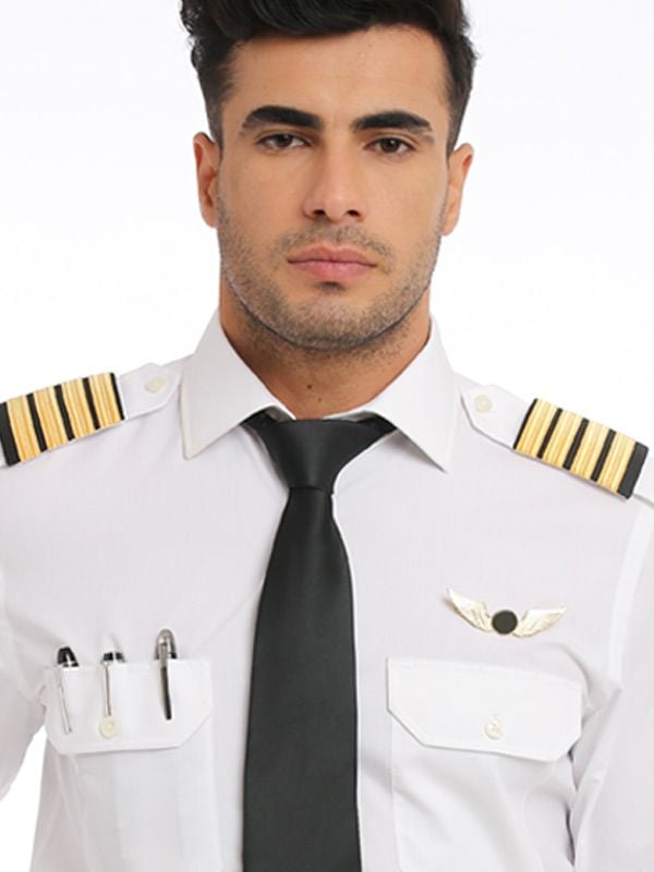 Captain White Solid Half Sleeve Slim Fit Classic Formal Blend Shirt