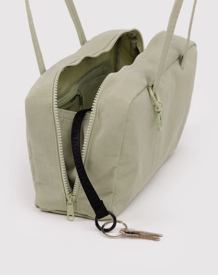 Celadon Small Nylon Bowler Bag
