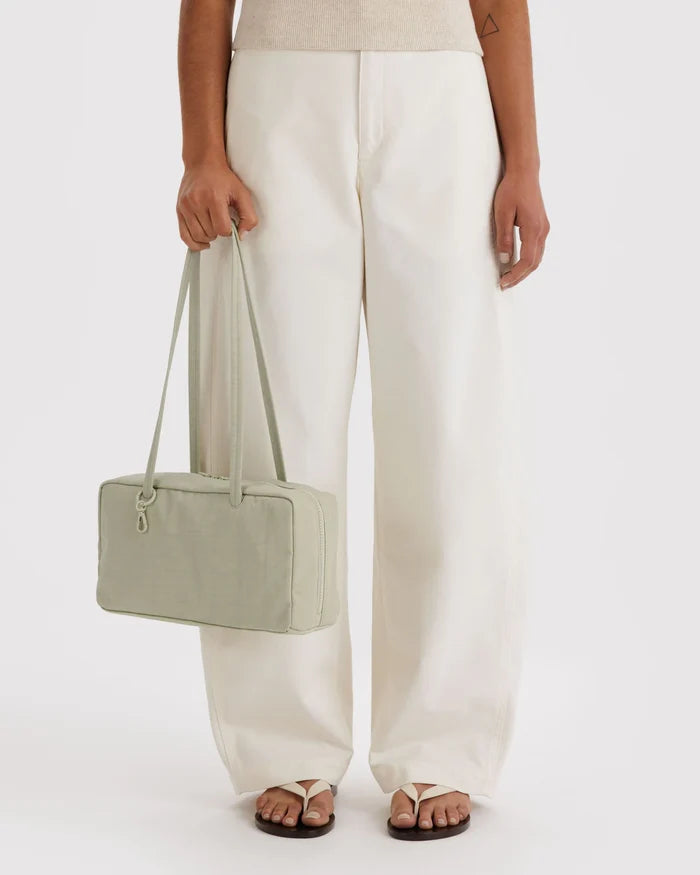 Celadon Small Nylon Bowler Bag