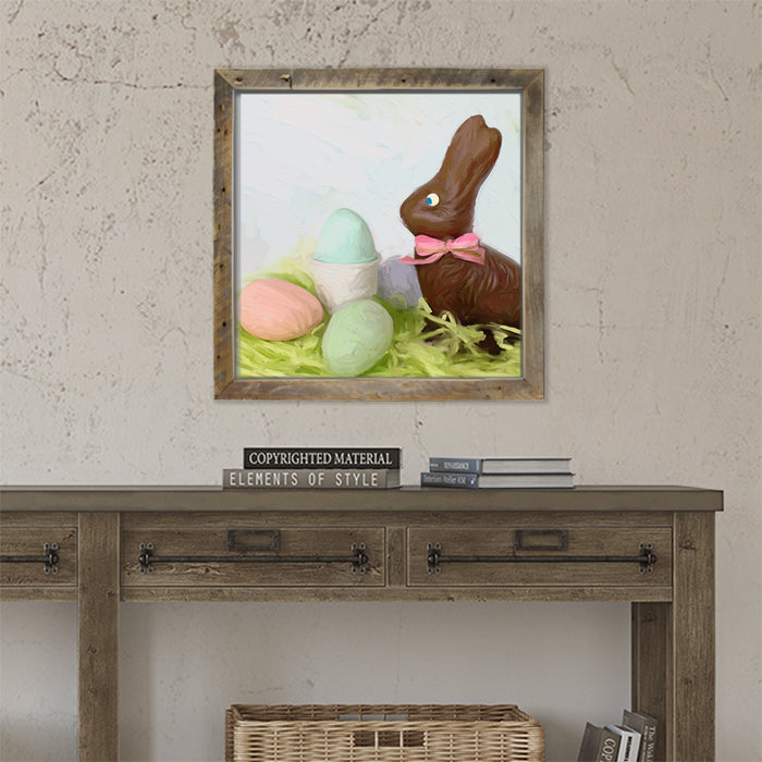 Chocolate Bunny with Eggs