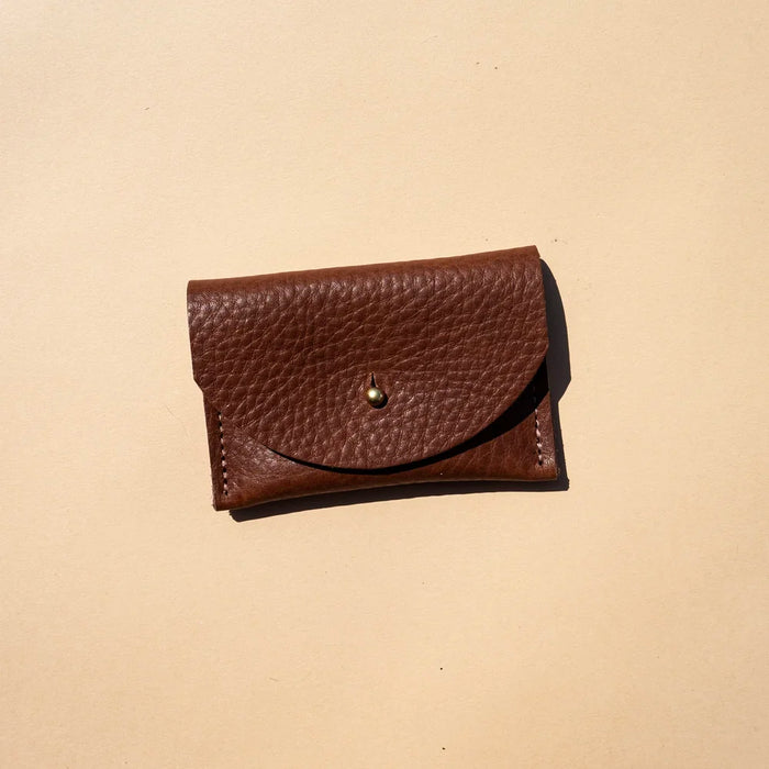 Chocolate Leather Cardholder