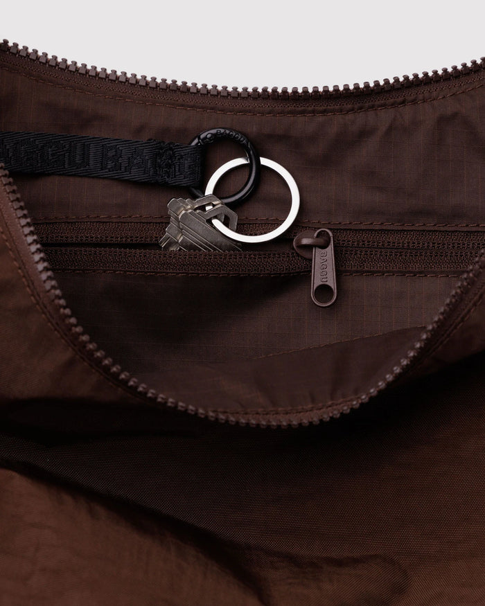 Coffee Medium Crescent Bag