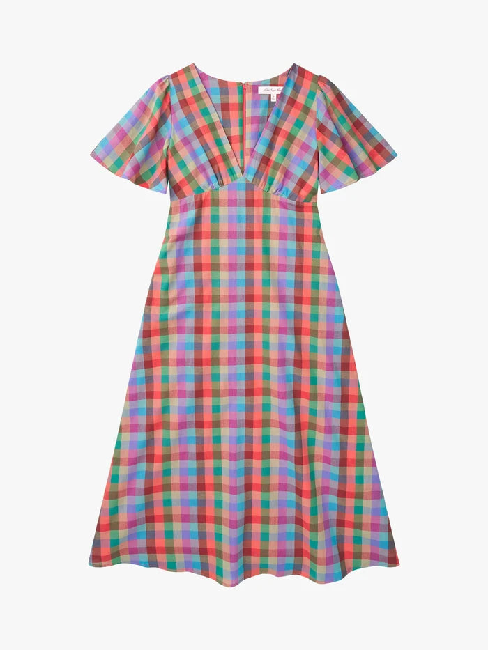 Colorburst Plaid Grace Dress