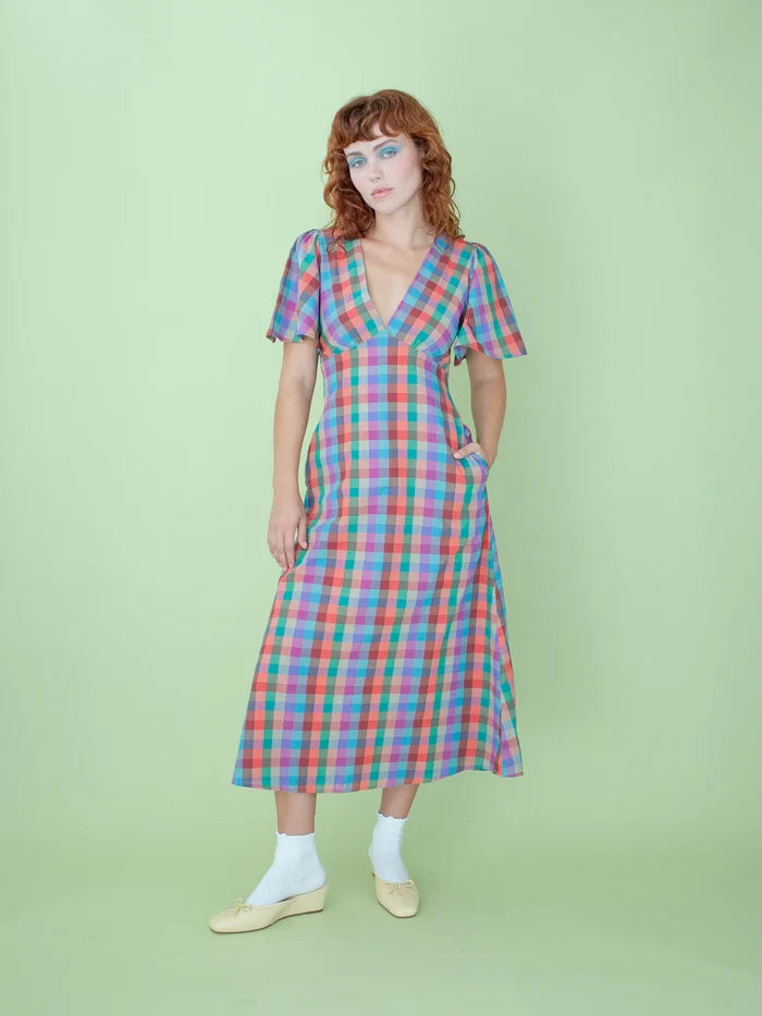 Colorburst Plaid Grace Dress