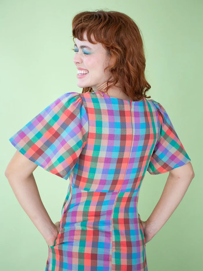 Colorburst Plaid Grace Dress