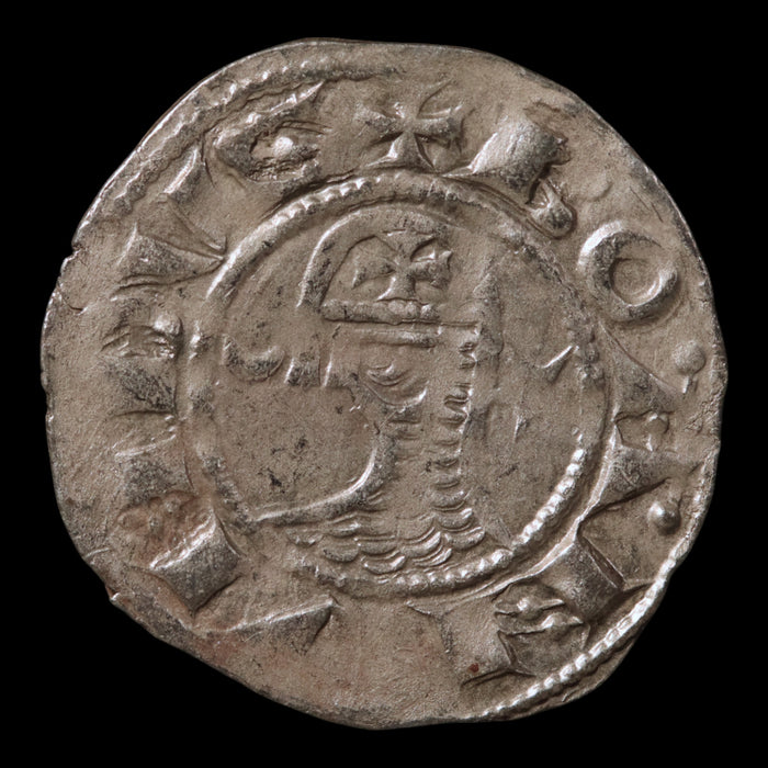 Crusader States, Antioch, Prince Bohemond III or IV, Silver Denier - c. 1149 to 1233 CE - The Crusades