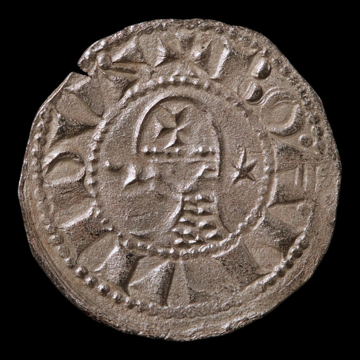 Crusader States, Antioch, Prince Bohemond III or IV, Silver Denier - c. 1149 to 1233 CE - The Crusades
