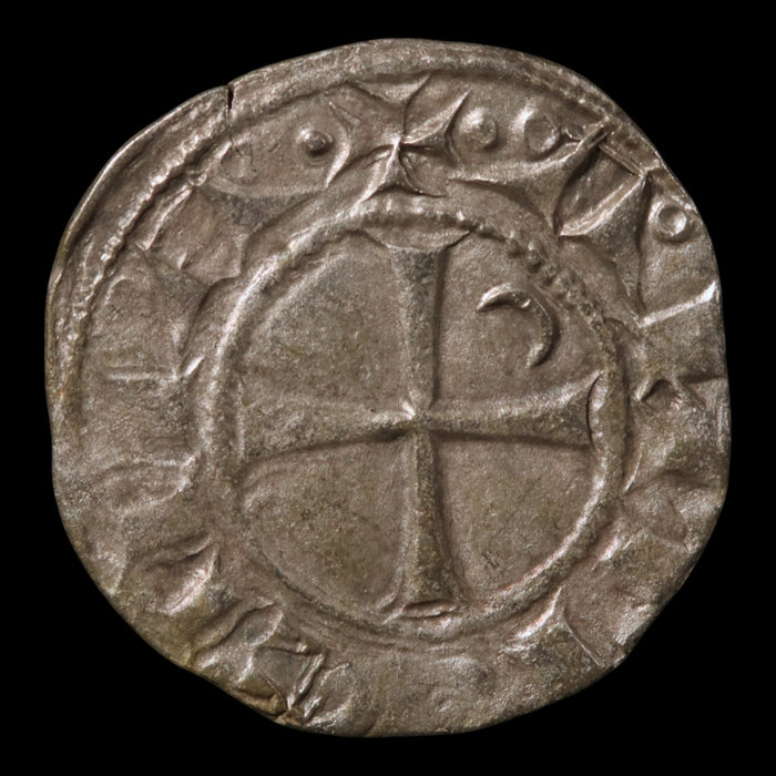 Crusader States, Antioch, Prince Bohemond III or IV, Silver Denier - c. 1149 to 1233 CE - The Crusades