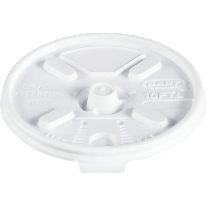 Dart Container - 10 Oz Lift & Lock Travel Lid Fits Foam Cups, 1000/Cs - 10FTL