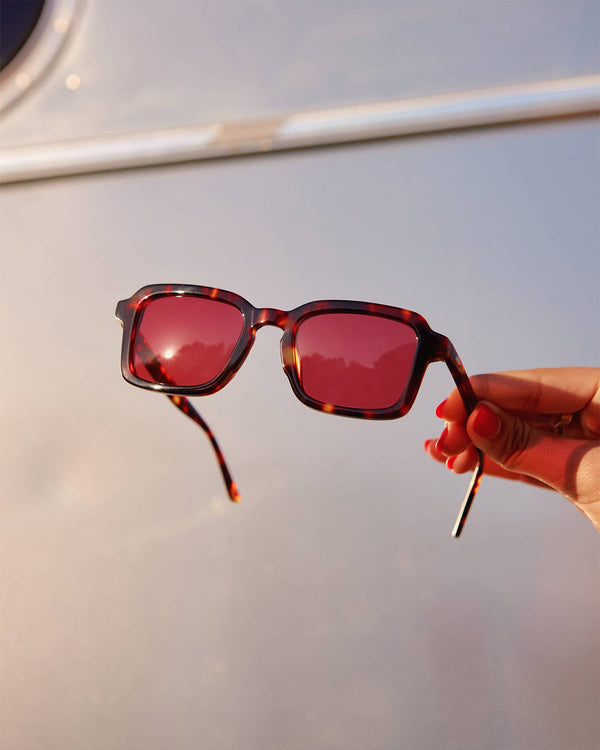 Deep Rose Heavy Tropix Sunglasses