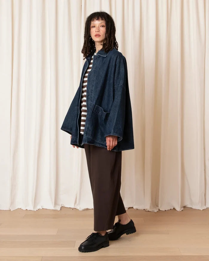 Denim Oversized Shirt Jacket