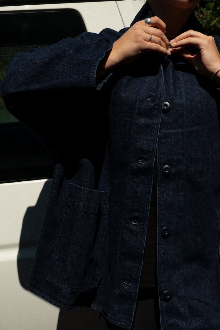Denim Oversized Shirt Jacket
