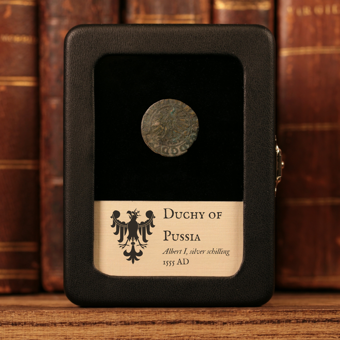 Duchy of Prussia, Duke Albert I, Silver 1 Schilling - 1555 CE - German States