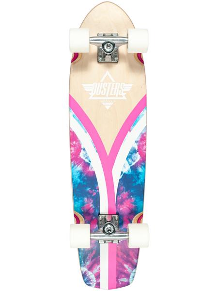 DUSTER FLASHBACK CHECKER TIE DYE 31.1" SKATEBOARD CRUISER COMPLETE