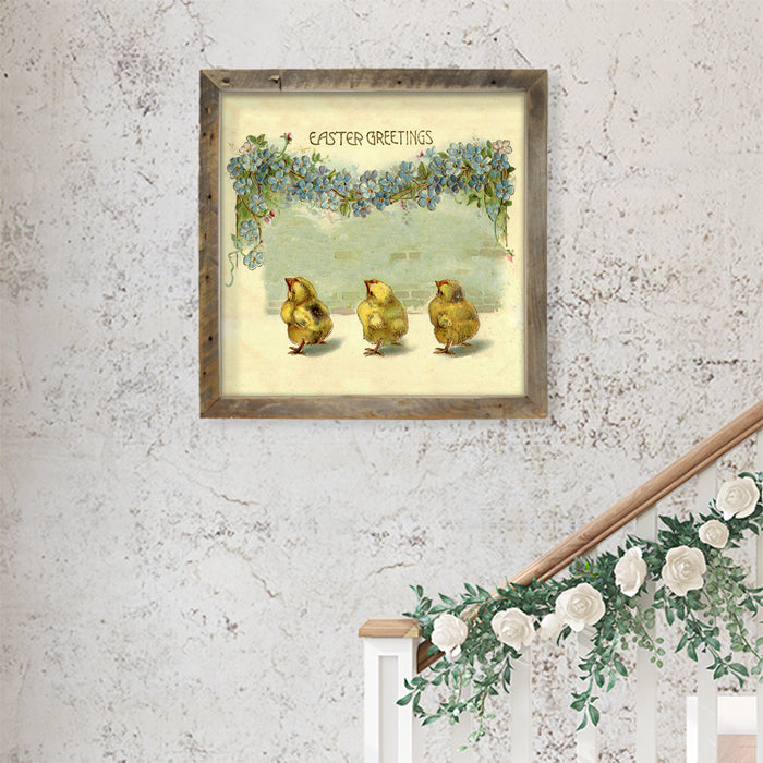 Easter Greeting Chicks