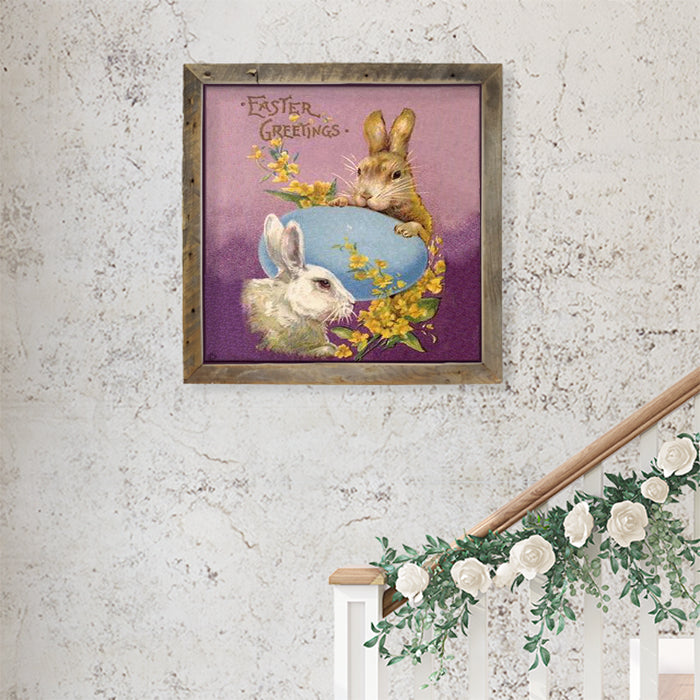 Easter Greetings Bunnies