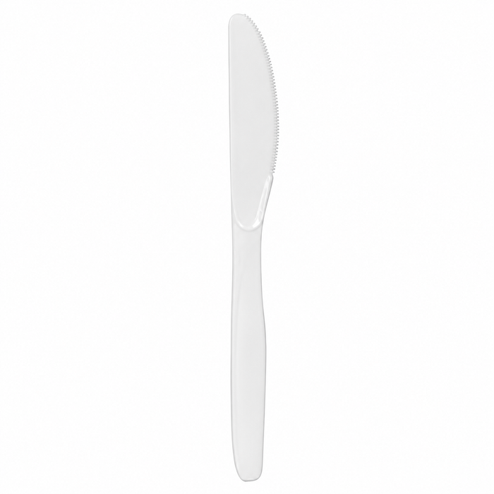 Empress - Medium Weight Polypro White Knives, 1000/Cs - E175003