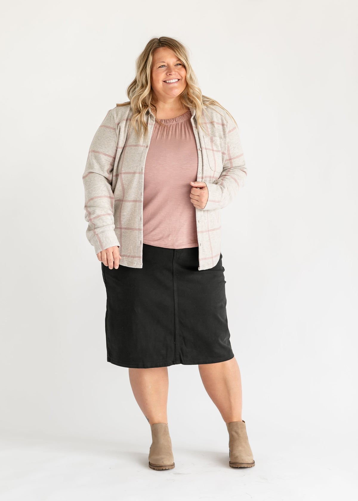 Essential Pleated Neck Layering Tank - FINAL SALE