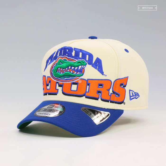 FLORIDA GATORS MARCH MADNESS OVERSIZED 9FIFTY A-FRAME NEW ERA SNAPBACK HAT